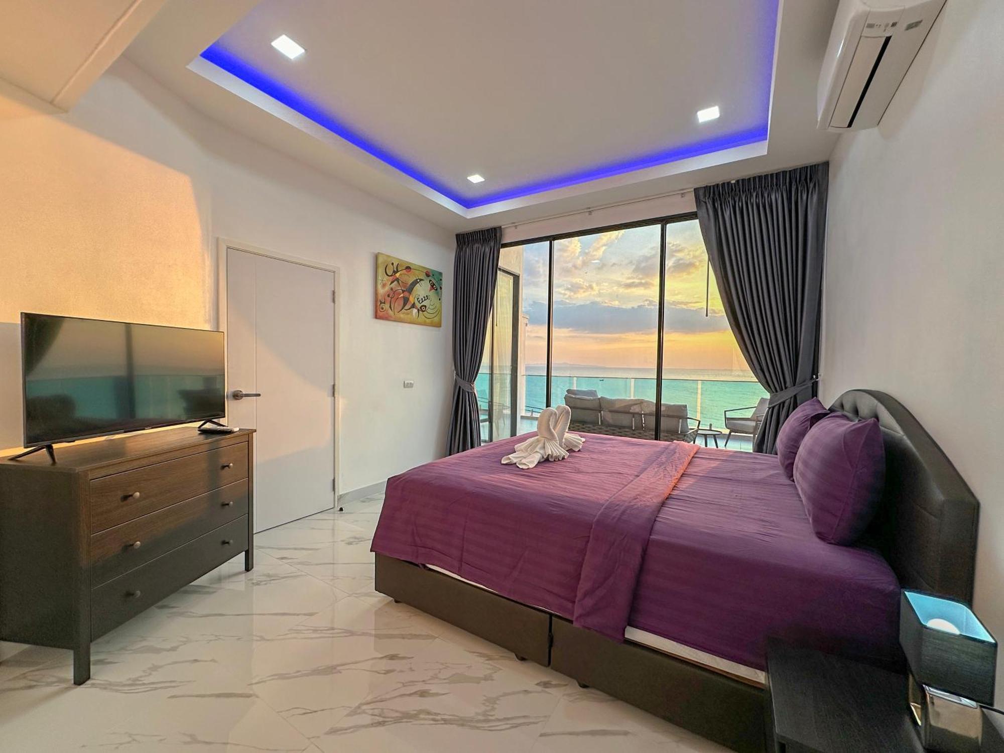Stunning Beachfront View Luxurious Apartment 40 Jomtien Beach Exteriör bild