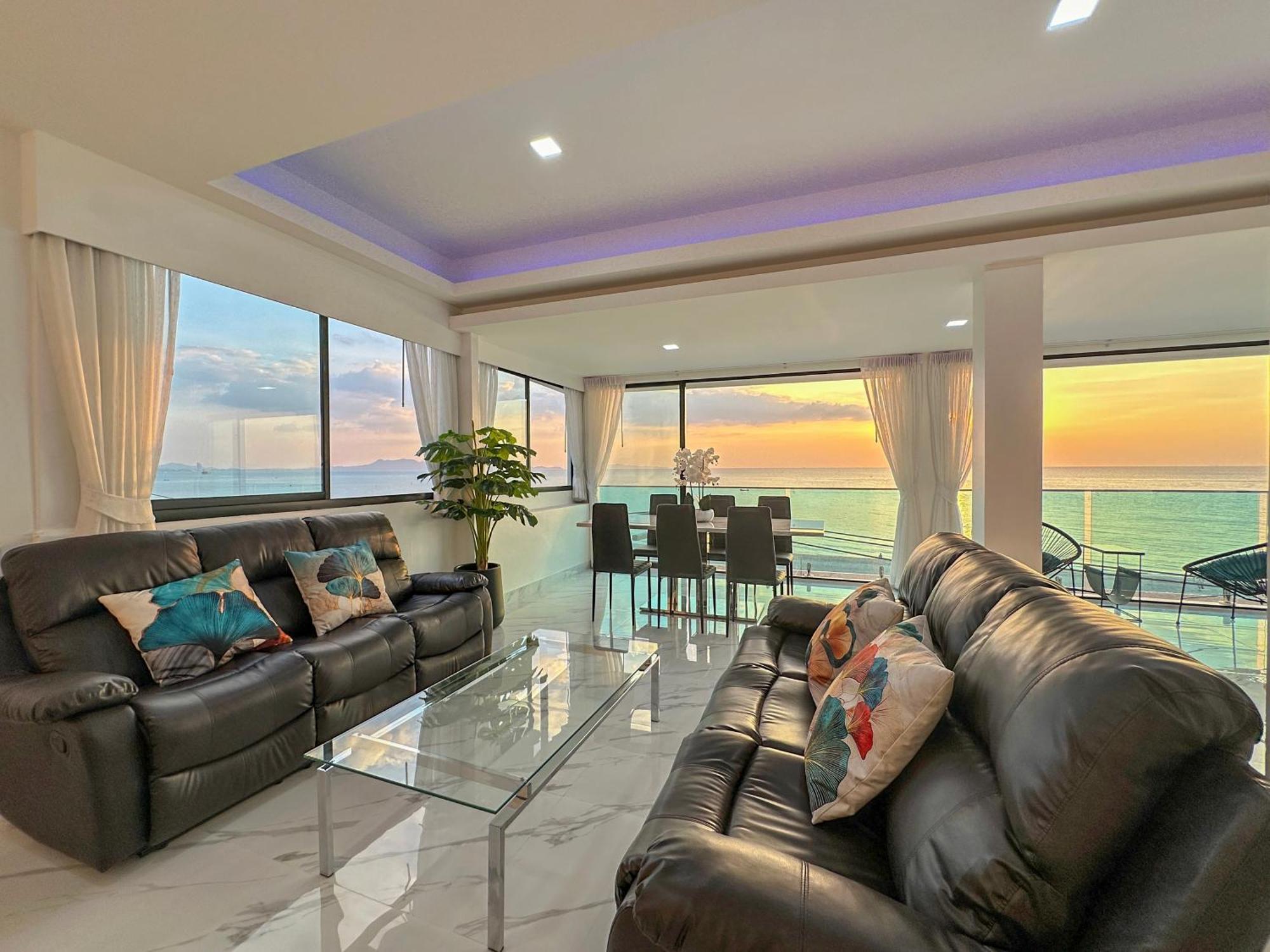 Stunning Beachfront View Luxurious Apartment 40 Jomtien Beach Exteriör bild